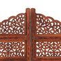 Voir la diapositive 3 : VIDAXL Cloison de separation 4 panneaux Marron 160x165cm Bois manguier