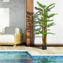 Voir la diapositive 4 : OUTSUNNY Palmier artificiel H.1,85 m arbre artificiel tronc branches lichen feuilles grand réalisme pot inclus