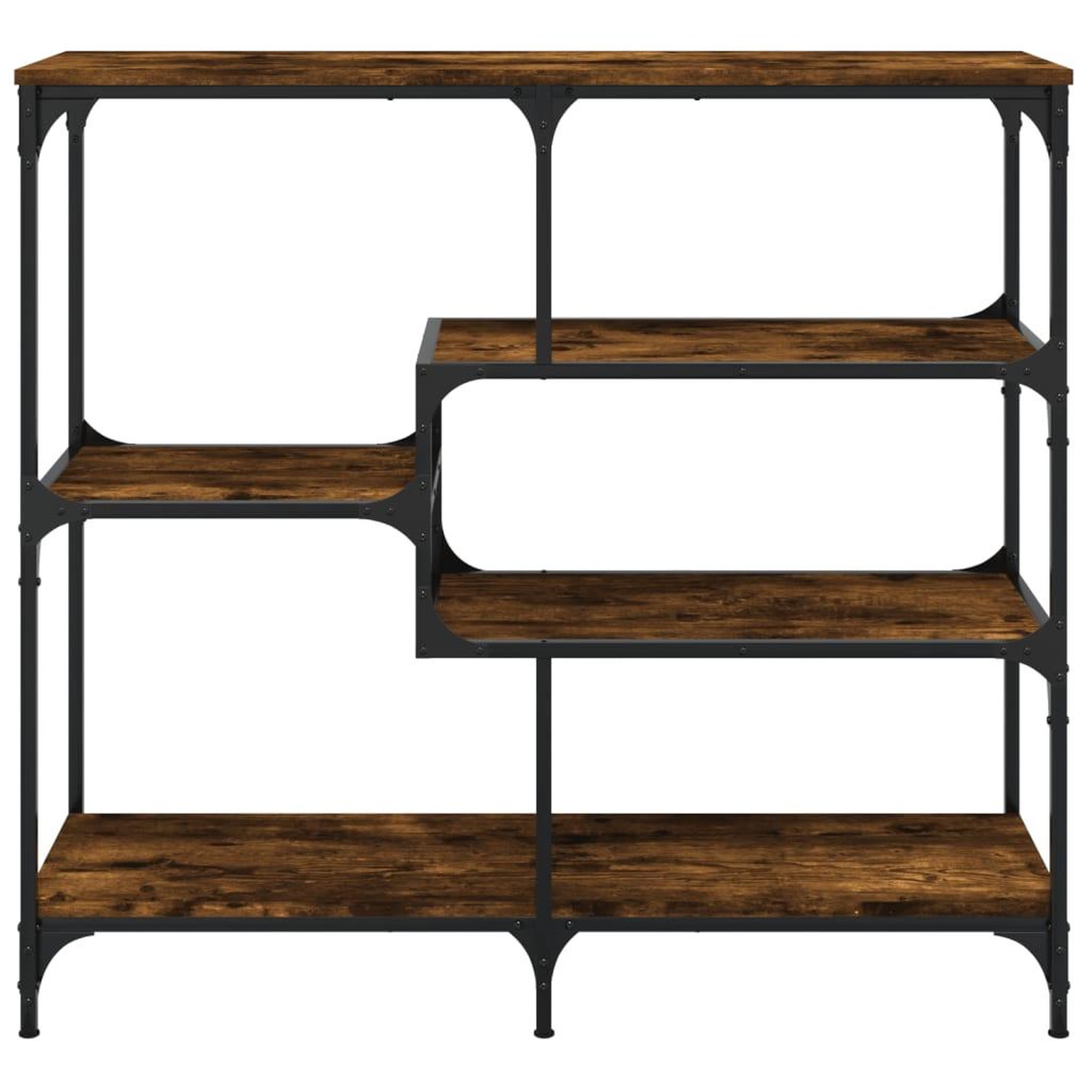 Voir la diapositive 4 : VIDAXL Table console chene fume 103x32x95 cm bois d'ingenierie