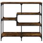 Voir la diapositive 4 : VIDAXL Table console chene fume 103x32x95 cm bois d'ingenierie