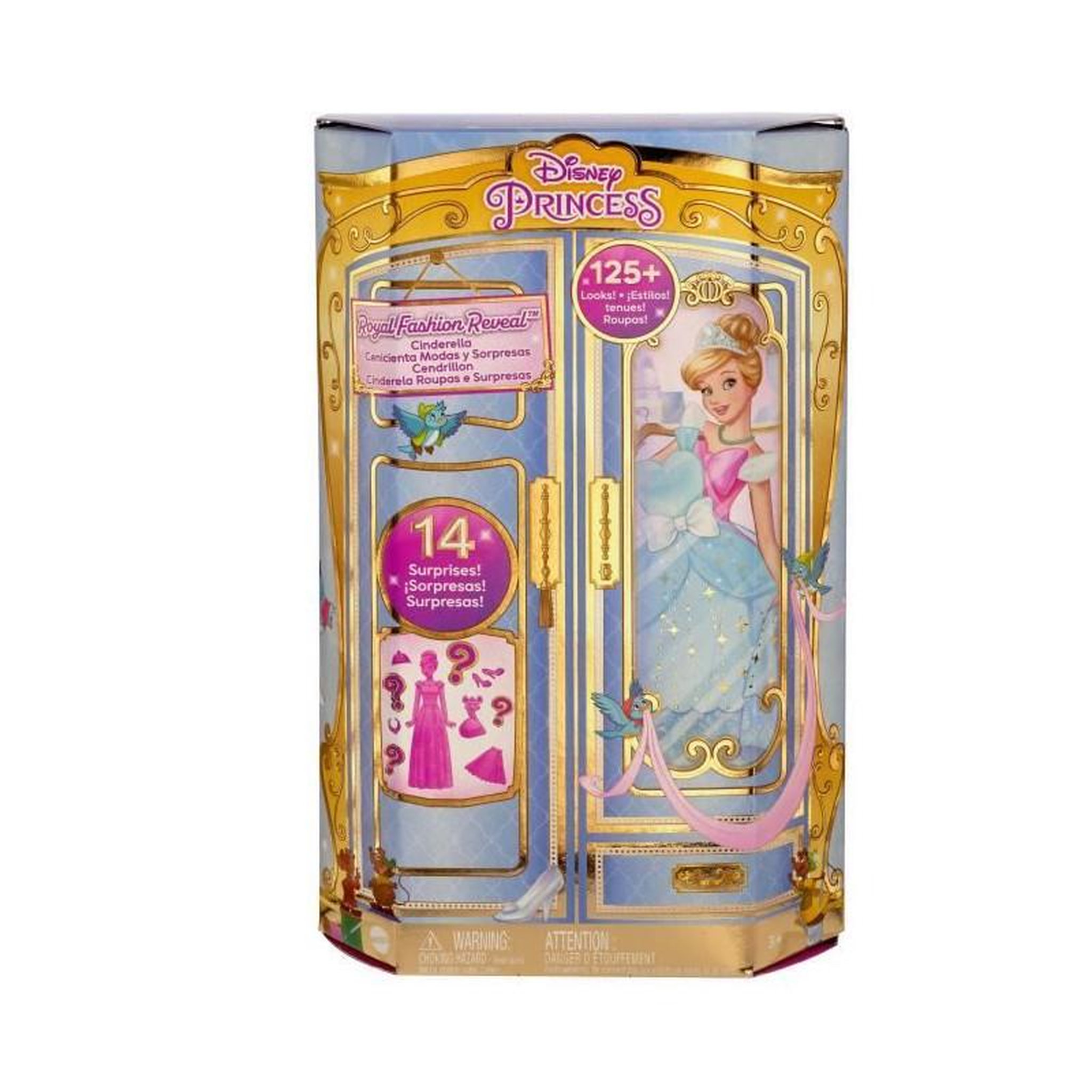 Voir la diapositive 4 : MATTEL CENDRILLON SURPRISES ROYALES - MATTEL - HMK53 - POUPEE MANNEQUIN DISNEY