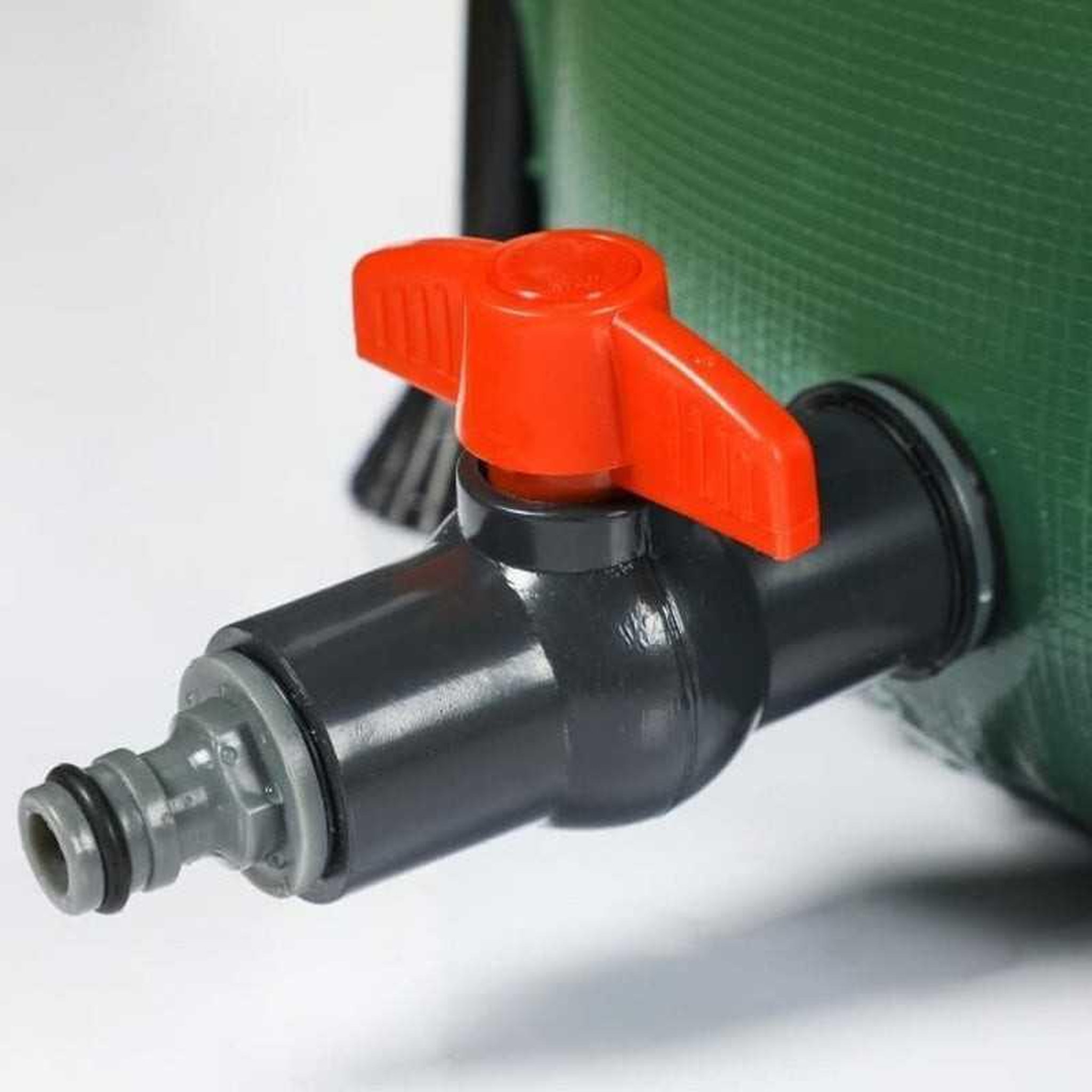 Voir la diapositive 4 : JR MOTOCULTURE Jr jrs200 cuve souple de récupération d'eau de pluie 200 l avec robinet et filtre, verte
