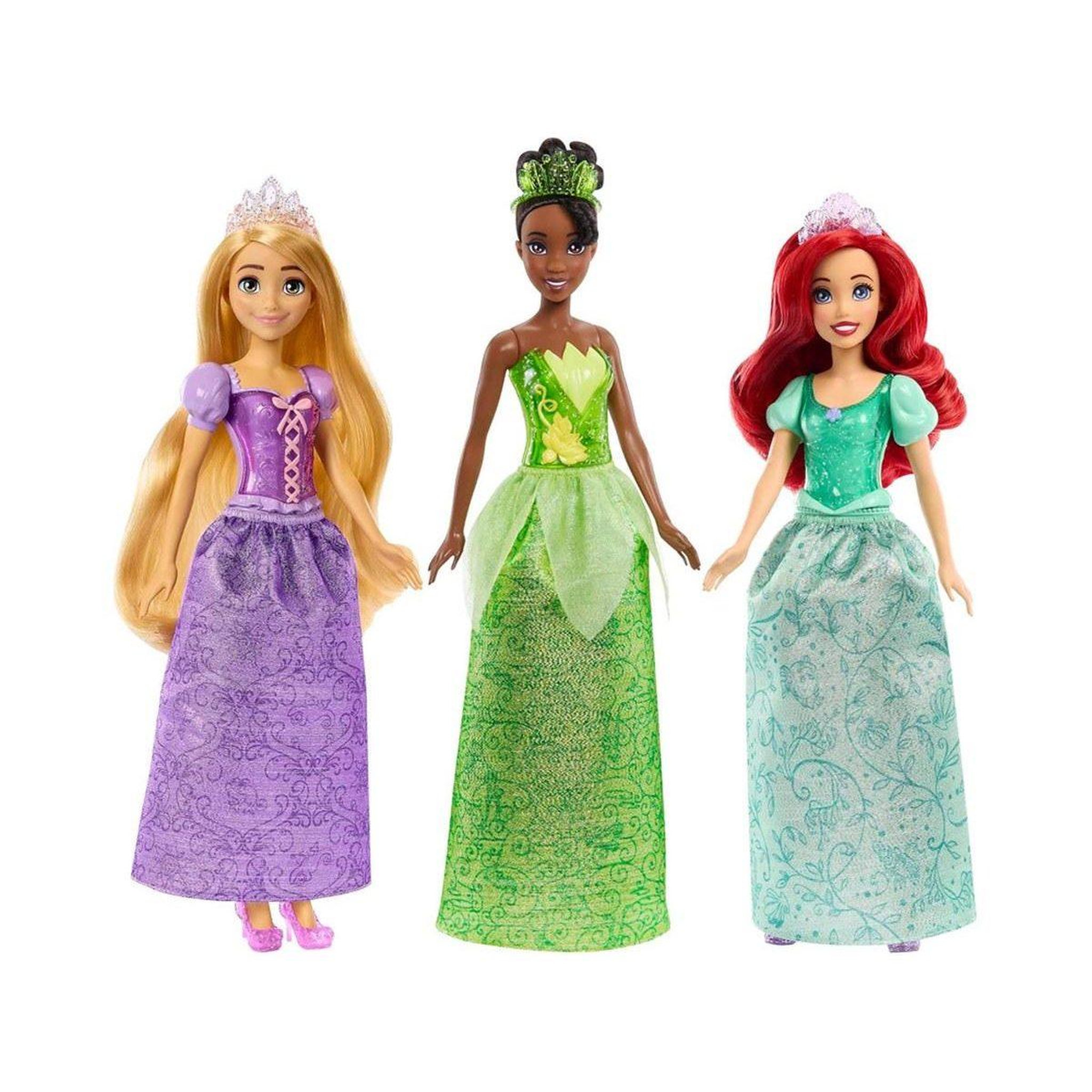 MATTEL Disney Princess - Coffret 3 princesses avec décors