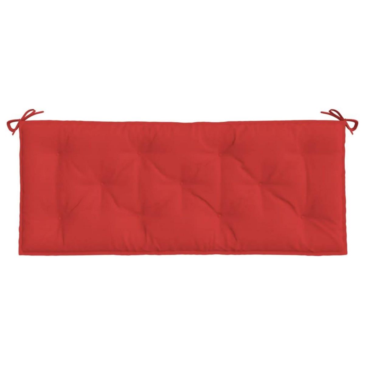 VIDAXL Coussin de banc de jardin rouge 120x50x7 cm tissu oxford