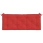 Voir la diapositive 4 : VIDAXL Coussin de banc de jardin rouge 120x50x7 cm tissu oxford
