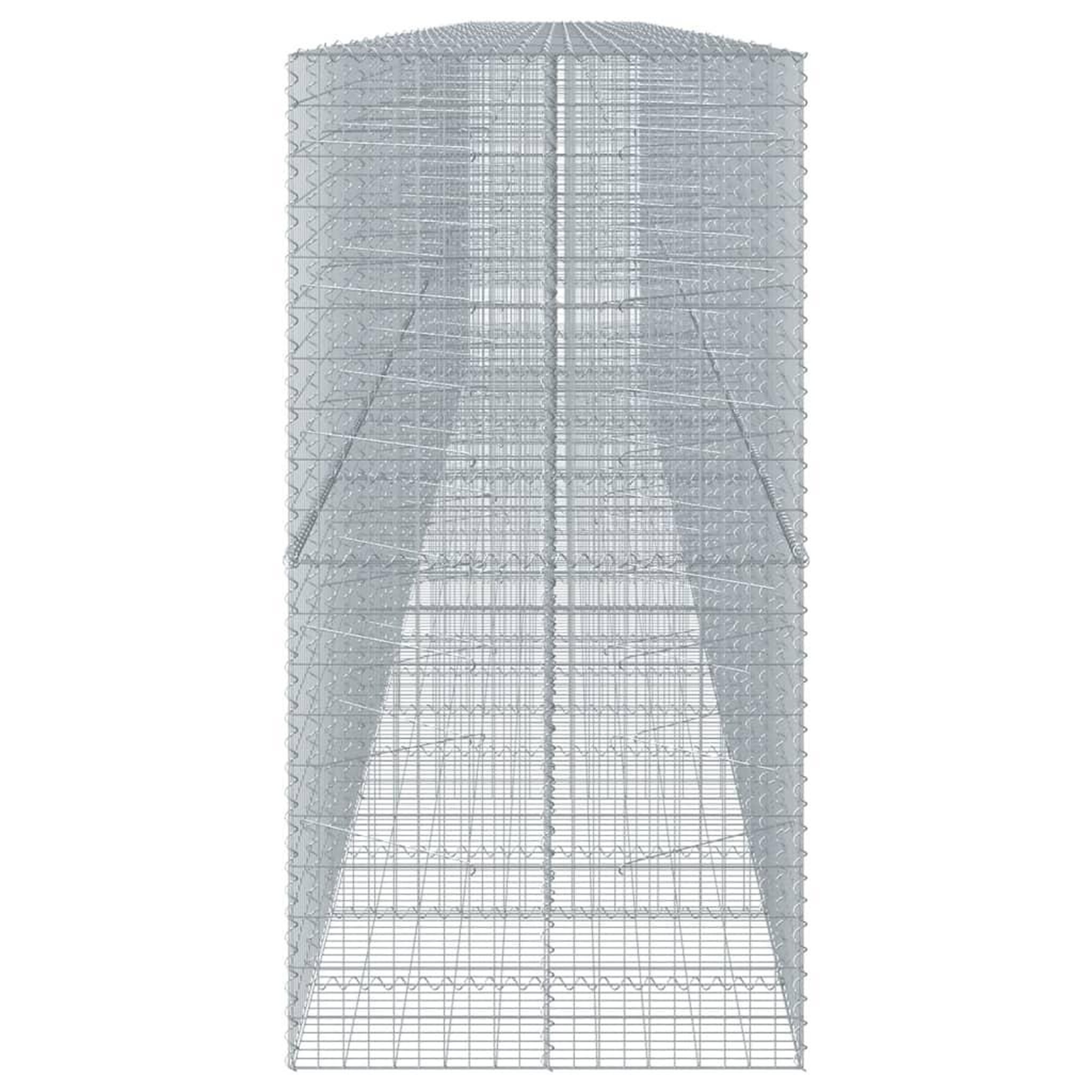 Voir la diapositive 4 : VIDAXL Panier gabion avec couvercle 1150x100x200 cm fer galvanise