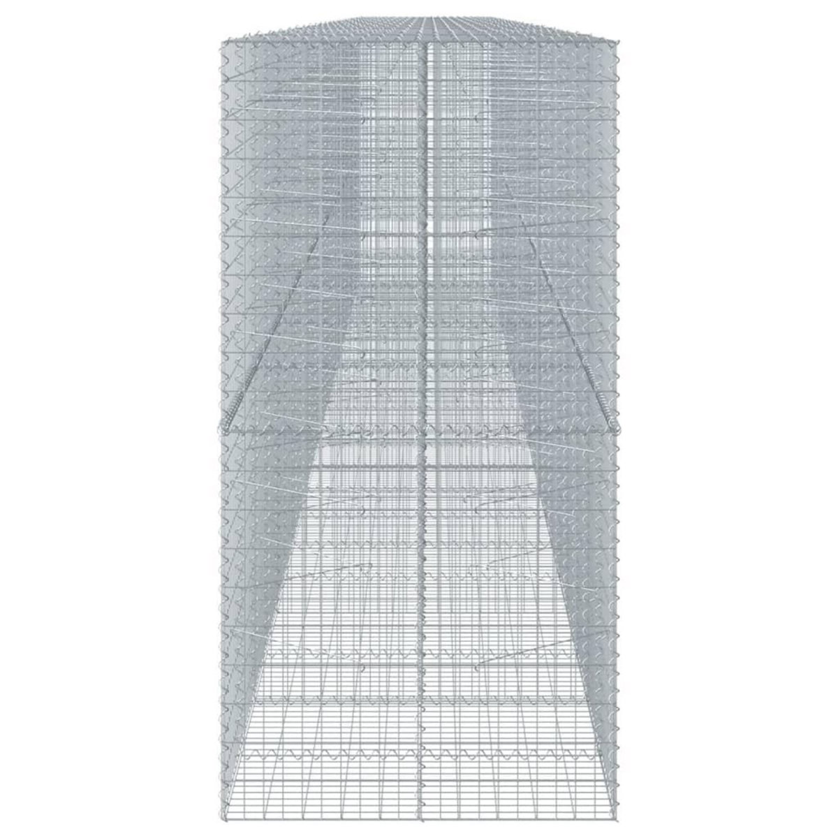 VIDAXL Panier gabion avec couvercle 1150x100x200 cm fer galvanise