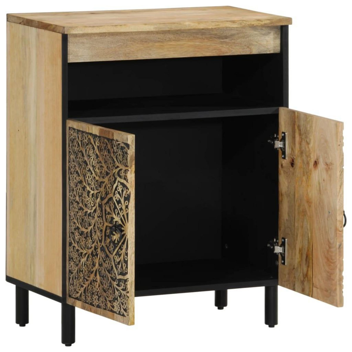 VIDAXL Armoire laterale 60x33x75 cm bois massif de manguier