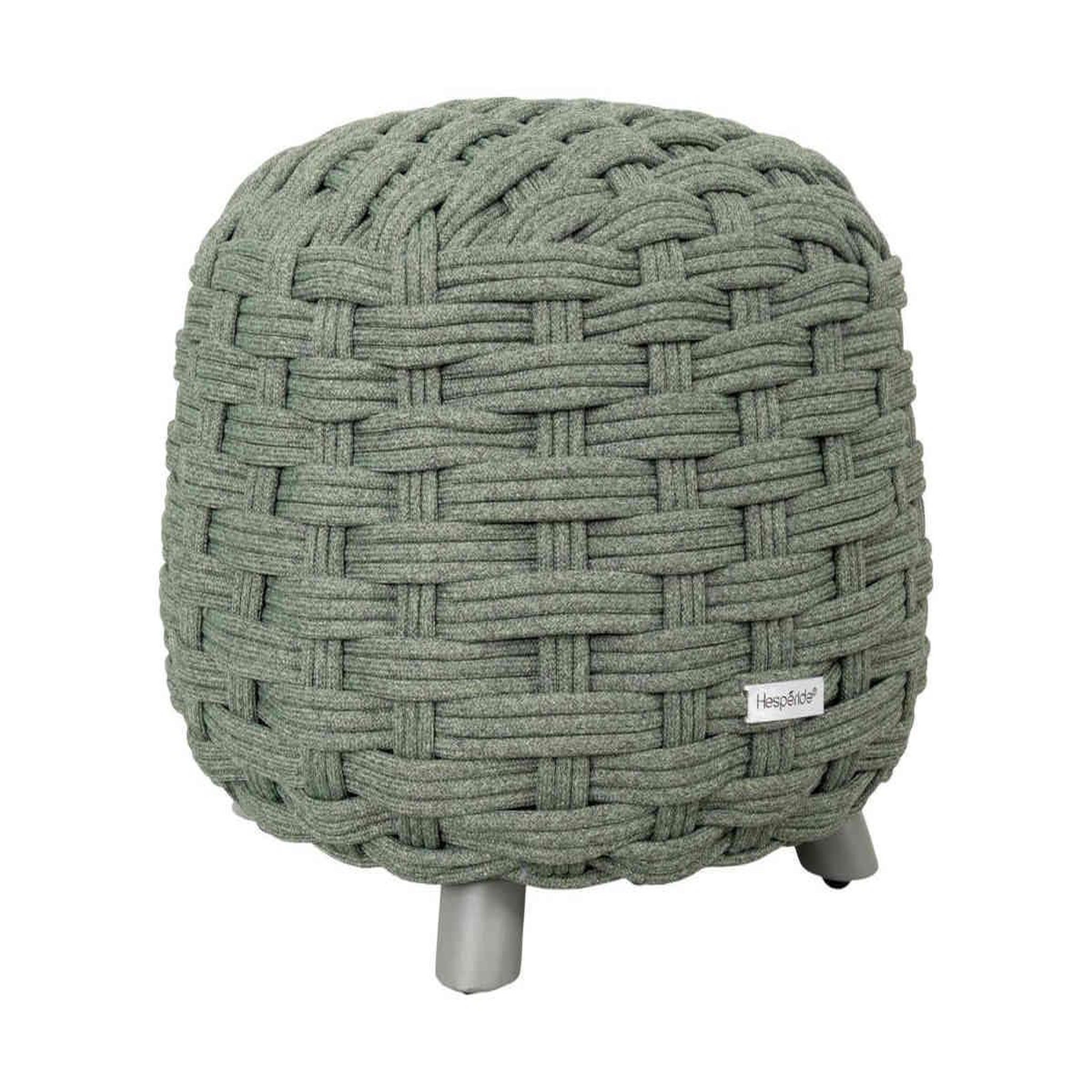 Voir la diapositive 1 : HESPERIDE Pouf de jardin tressé rond OBBAE