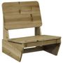 Voir la diapositive 2 : VIDAXL Chaise de jardin 60x64x70,5 cm bois de pin impregne