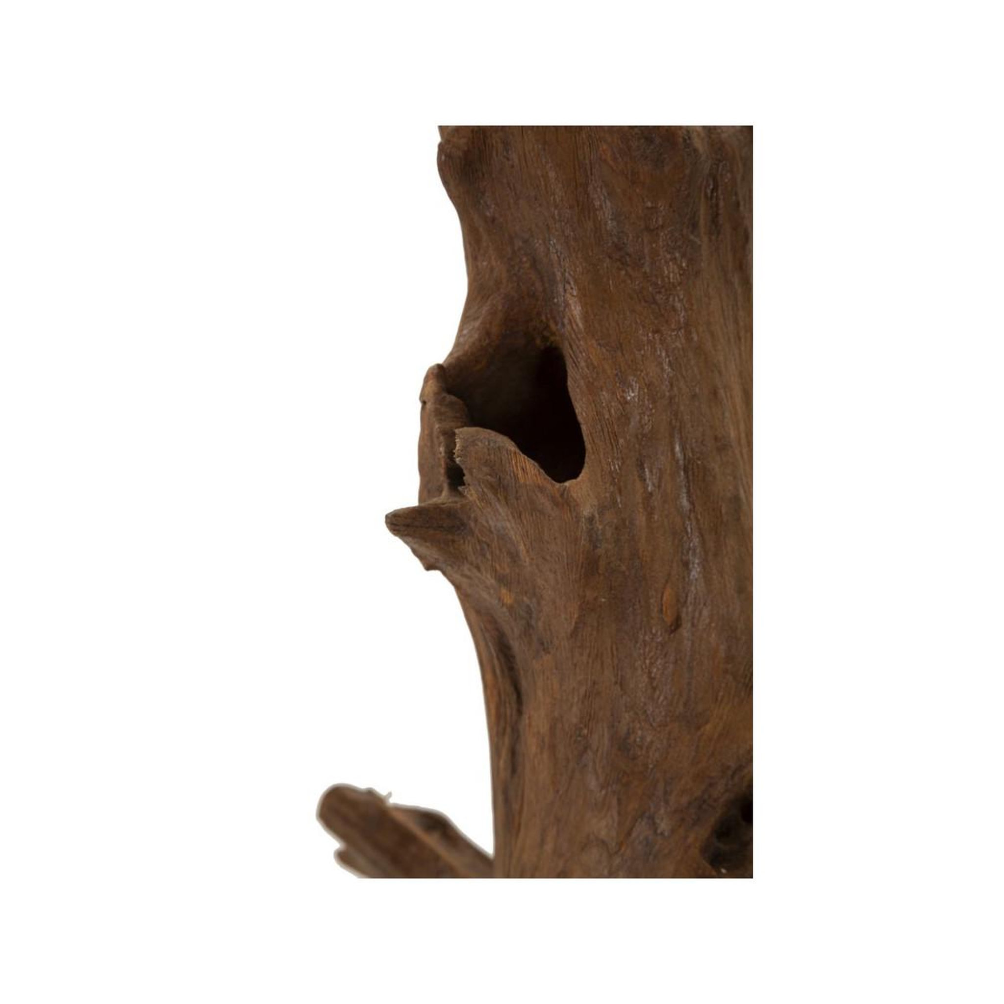 Voir la diapositive 4 : Paris Prix Objet déco tronc d'arbre en teck  akars  64cm naturel