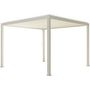 Voir la diapositive 3 : OMBREA Pergola Bioclimatique 4 pieds blanc 3,6x3,6m OMBREA®
