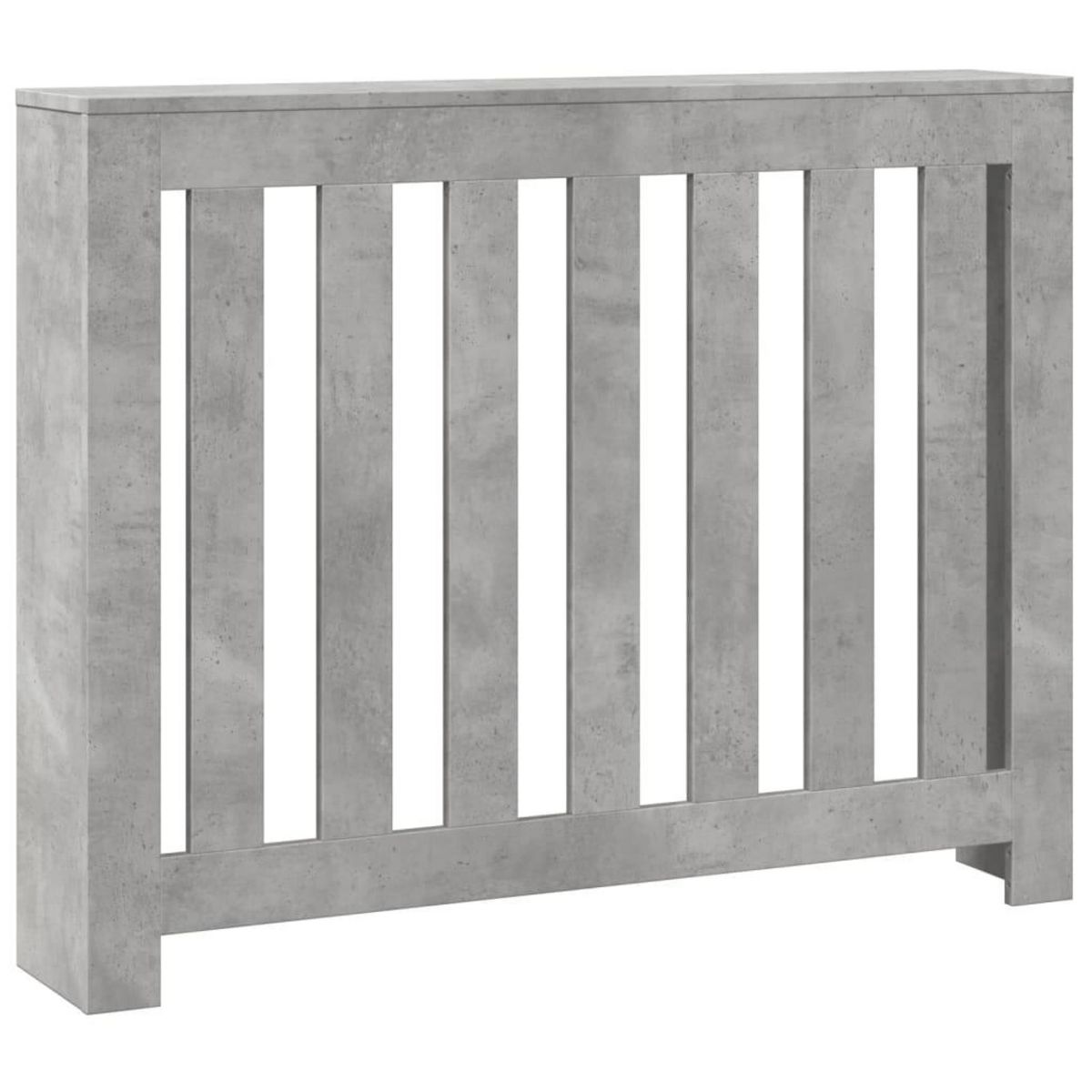 VIDAXL Cache-radiateur gris beton 104x20x82 cm bois d'ingenierie