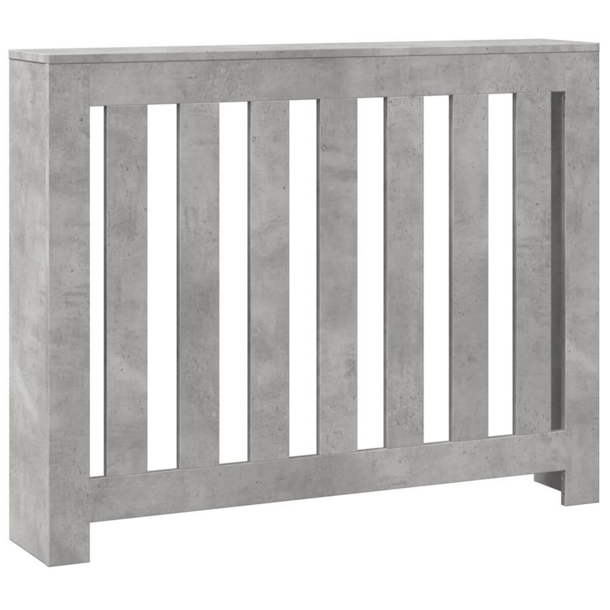 VIDAXL Cache-radiateur gris beton 104x20x82 cm bois d'ingenierie