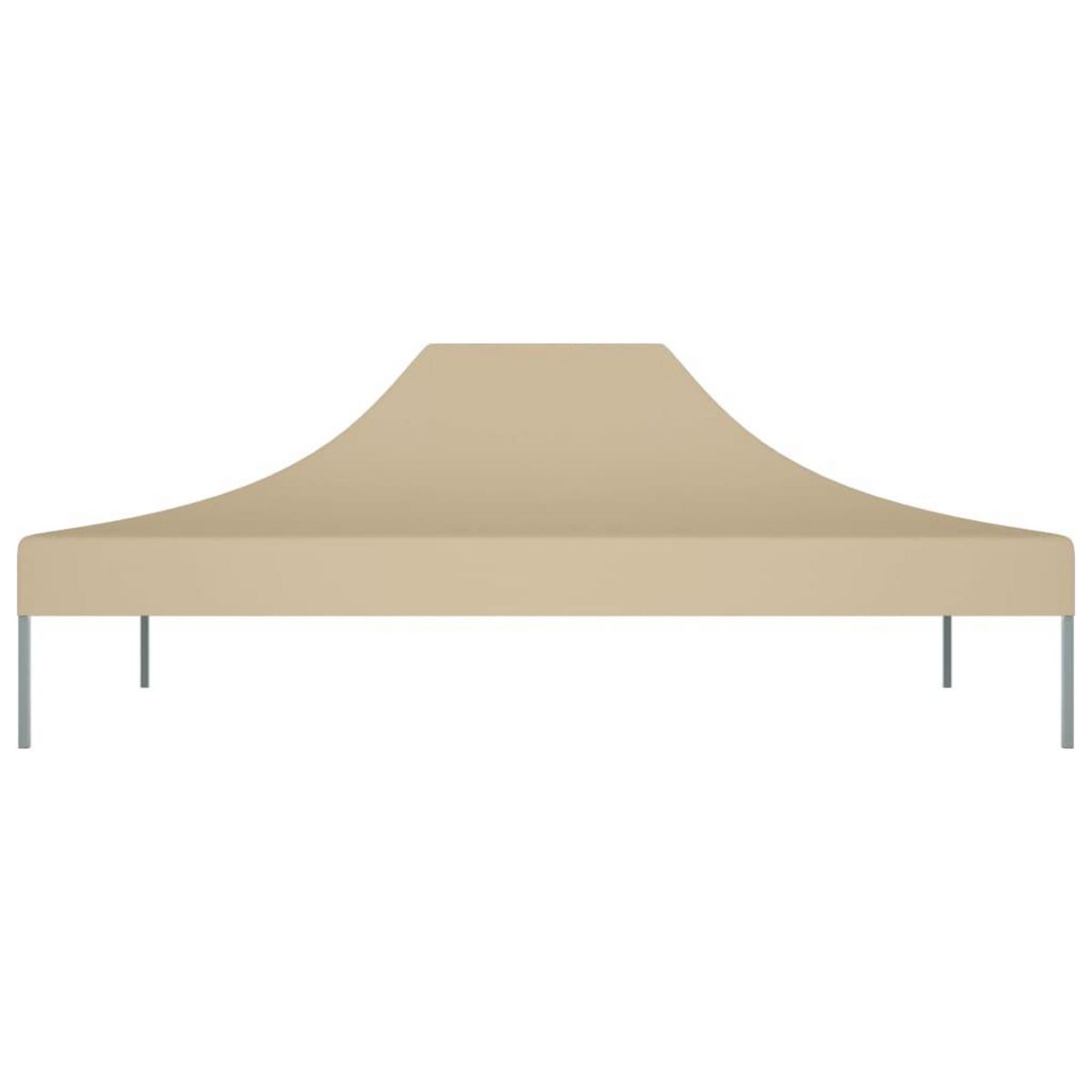 VIDAXL Toit de tente de reception 4x3 m Beige 270 g/m^2