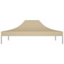 Voir la diapositive 4 : VIDAXL Toit de tente de reception 4x3 m Beige 270 g/m^2