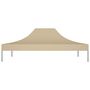 Voir la diapositive 4 : VIDAXL Toit de tente de reception 4x3 m Beige 270 g/m^2
