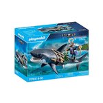PLAYMOBIL 71793 Pirate et requin géant avec machoire articulée