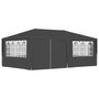 Voir la diapositive 1 : VIDAXL Tente de reception et parois laterales 4x6 m Anthracite 90 g/m^2