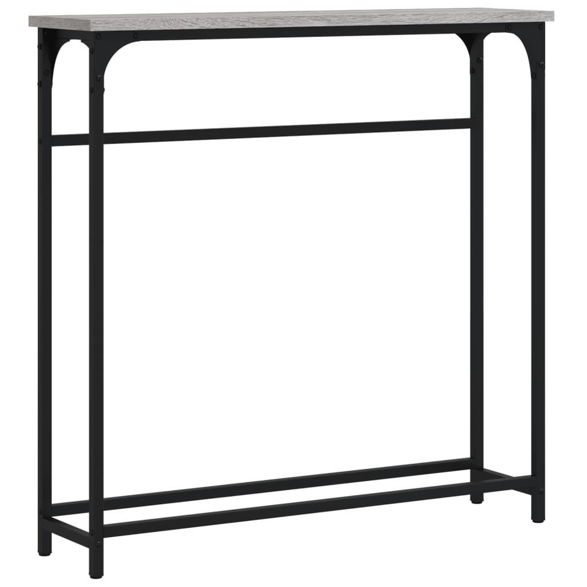 Voir la diapositive 2 : VIDAXL Table console sonoma gris 75x19,5x75 cm bois d'ingenierie