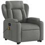 Voir la diapositive 4 : VIDAXL Fauteuil de massage inclinable Gris fonce Tissu