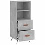 Voir la diapositive 5 : VIDAXL Buffet Gris beton 34,5x34x90 cm Bois d'ingenierie