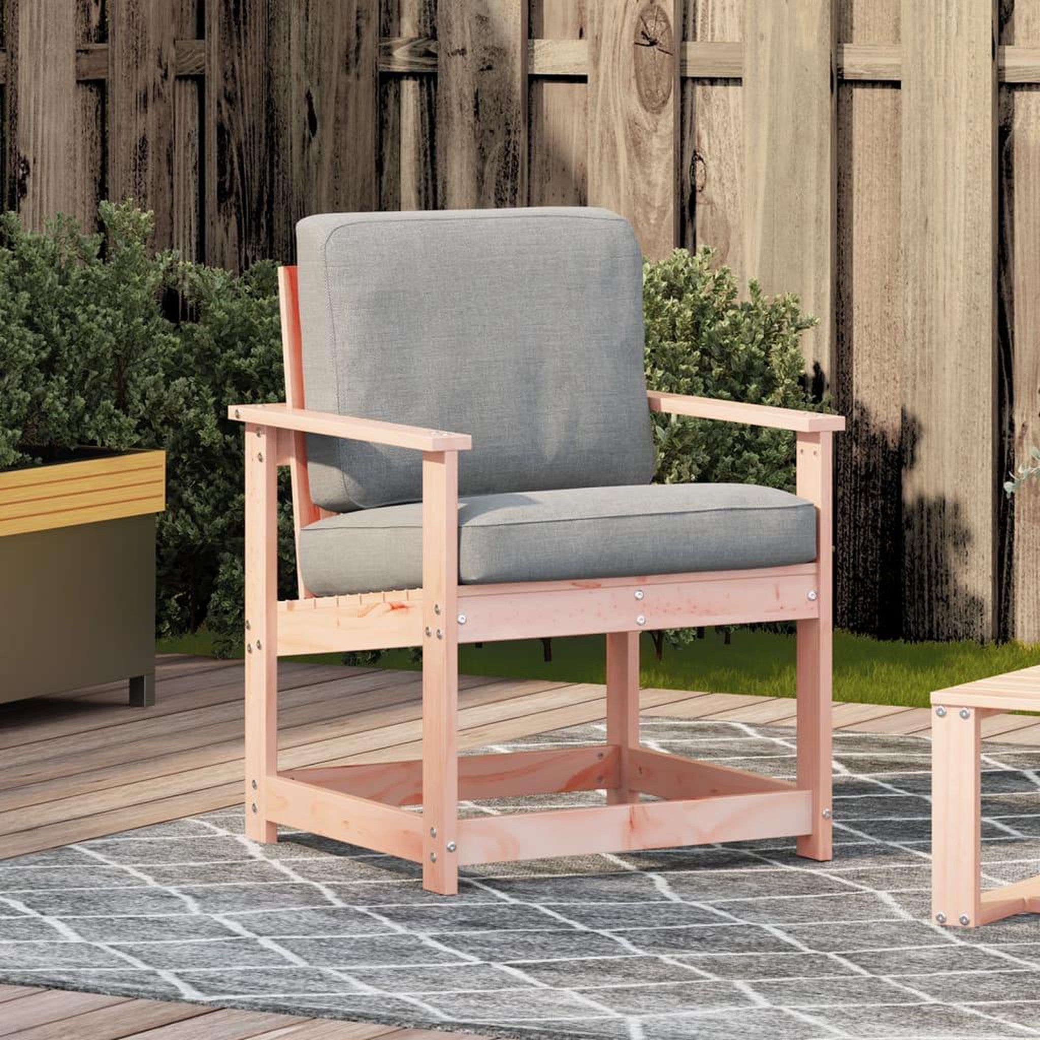 Voir la diapositive 3 : VIDAXL Chaise de jardin 62x56x77 cm bois massif de douglas