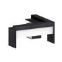 Voir la diapositive 2 : Bureau d'angle avec rehaussement 3 tiroirs L180 cm VASTO