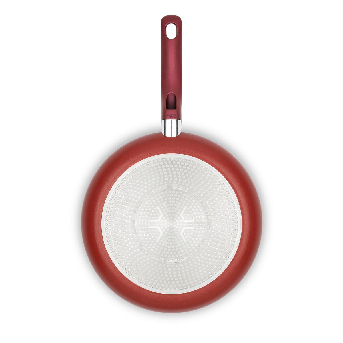 TEFAL Poêle rouge 24 cm induction REVELATION PLUS 
