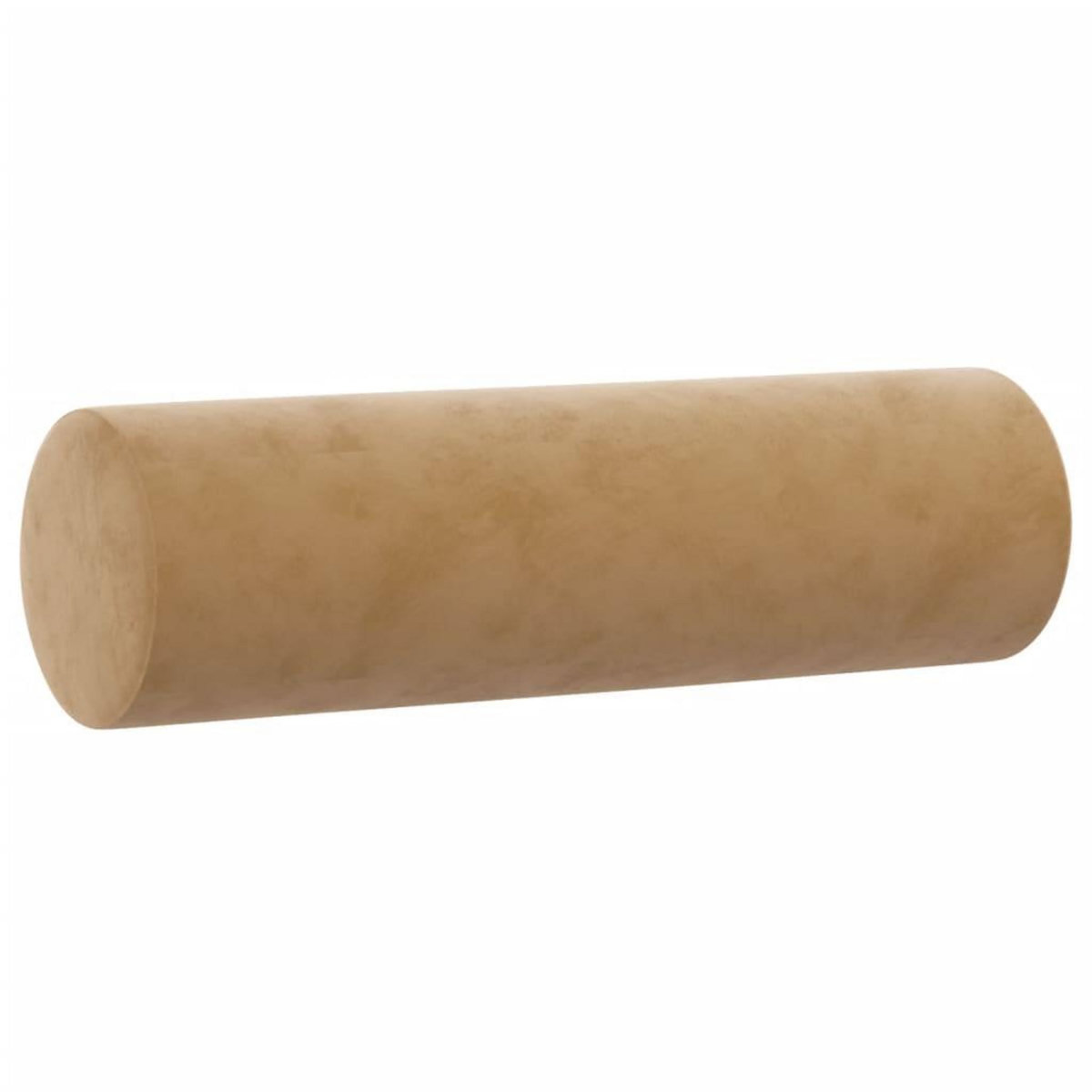 VIDAXL Coussins decoratifs lot de 2 Marron Ø15x50 cm Velours