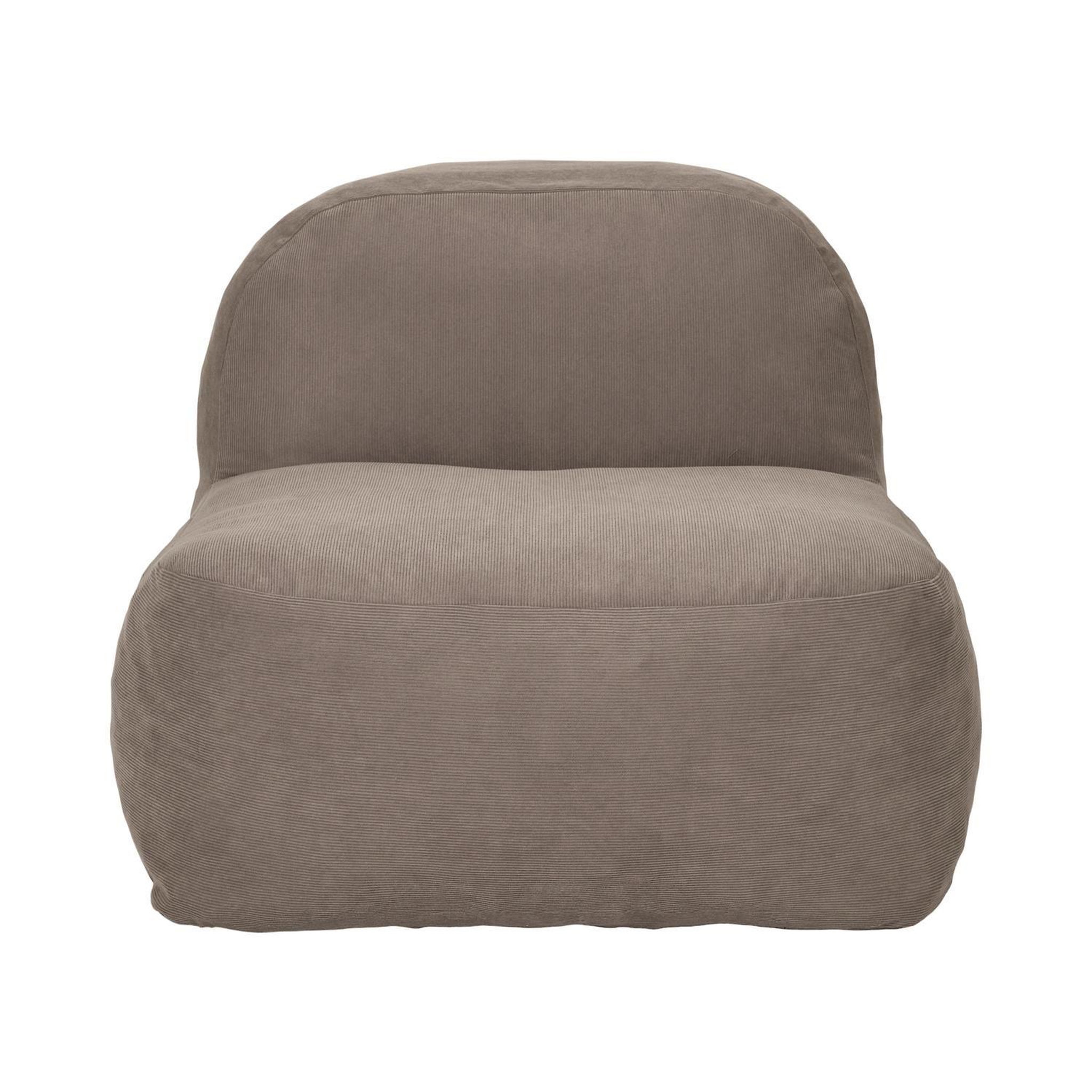 Voir la diapositive 3 : The Home Deco Factory Fauteuil compressé en velours côtelé sans montage denver