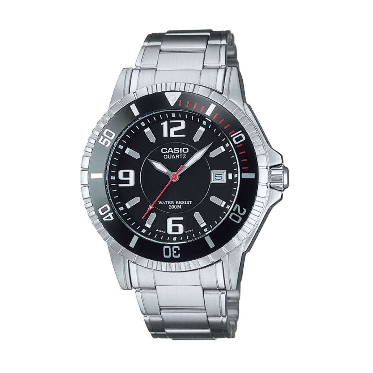 Montre Casio Casio Collection Homme Etanche 20 ATM Argent