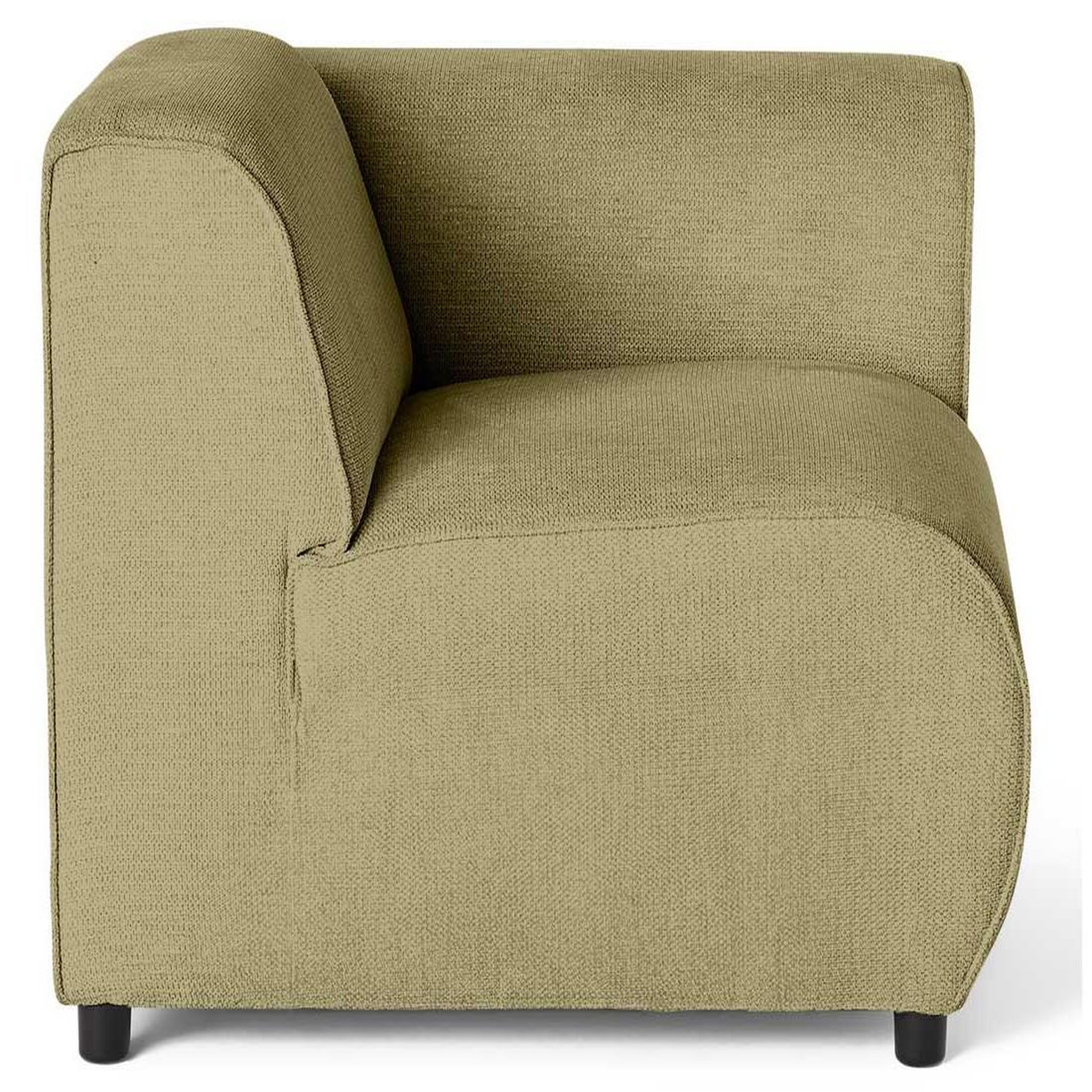Voir la diapositive 6 : LISA DESIGN Suaro - module d'assise d'angle droit en tissu texturé