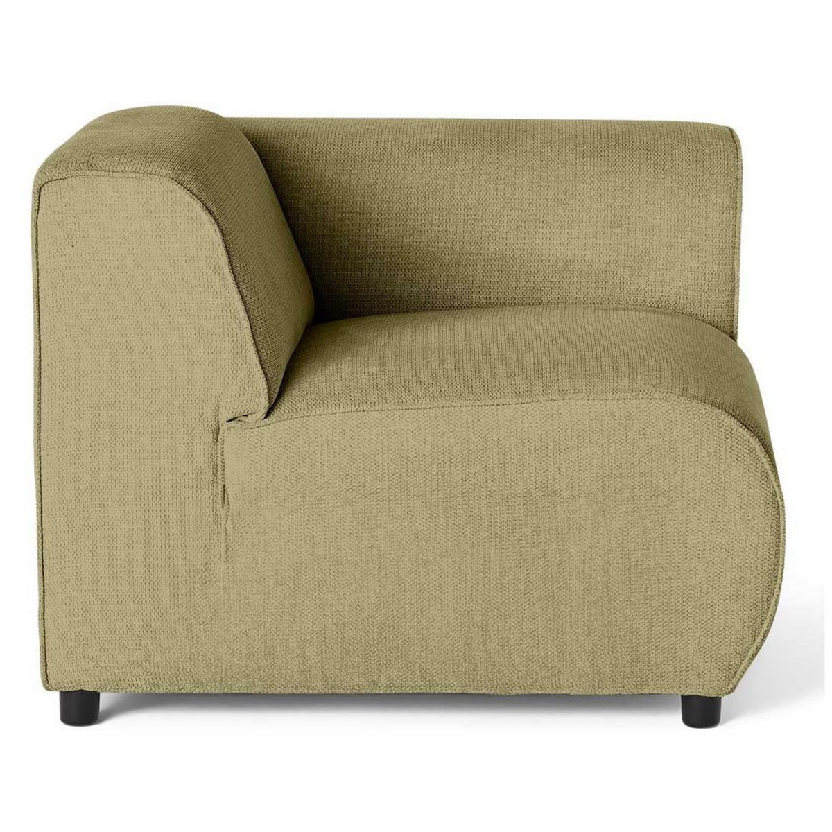 LISA DESIGN Suaro - module d'assise d'angle droit en tissu texturé