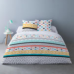 Dourev Housse de couette 240x220 LOU + 2 taies 100% coton