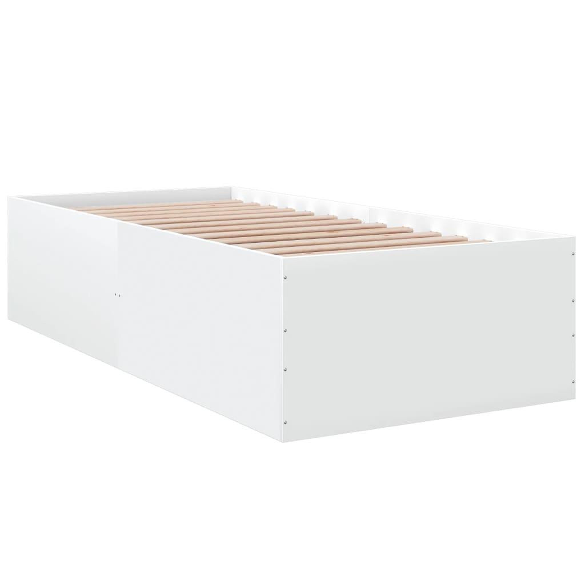 Voir la diapositive 3 : VIDAXL Cadre de lit sans matelas blanc 90x190 cm