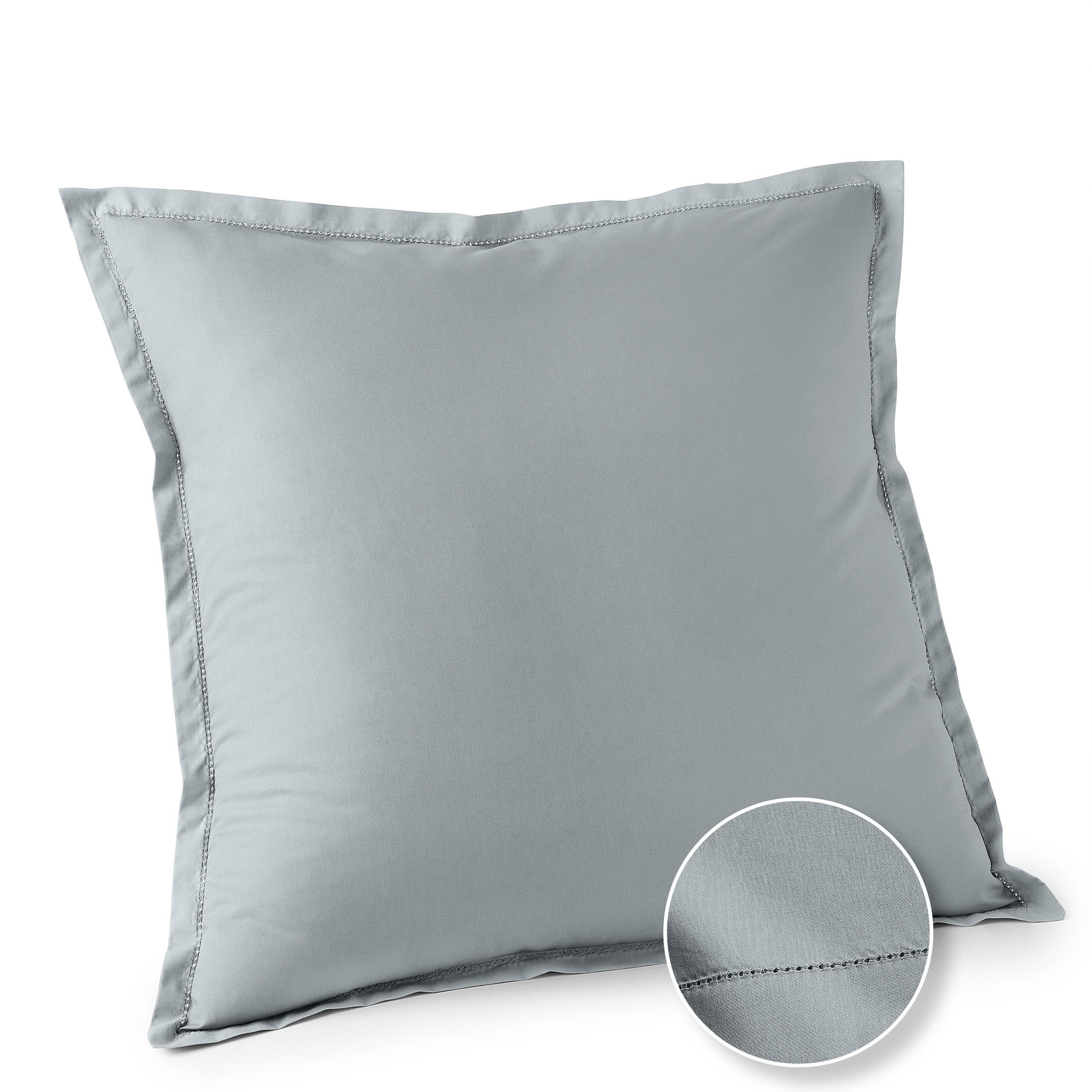 ACTUEL Taie d'oreiller unie en percale de coton 