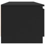 Voir la diapositive 5 : VIDAXL Meuble TV Noir 140x40x35,5 cm Bois d'ingenierie