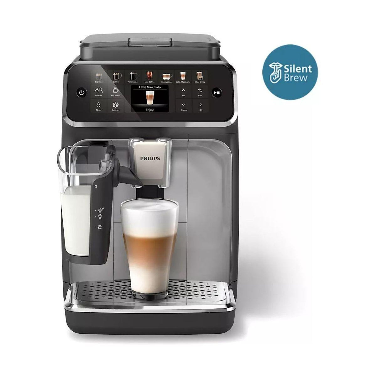 Philips Expresso Broyeur LatteGo SilentBrew EP4446/70