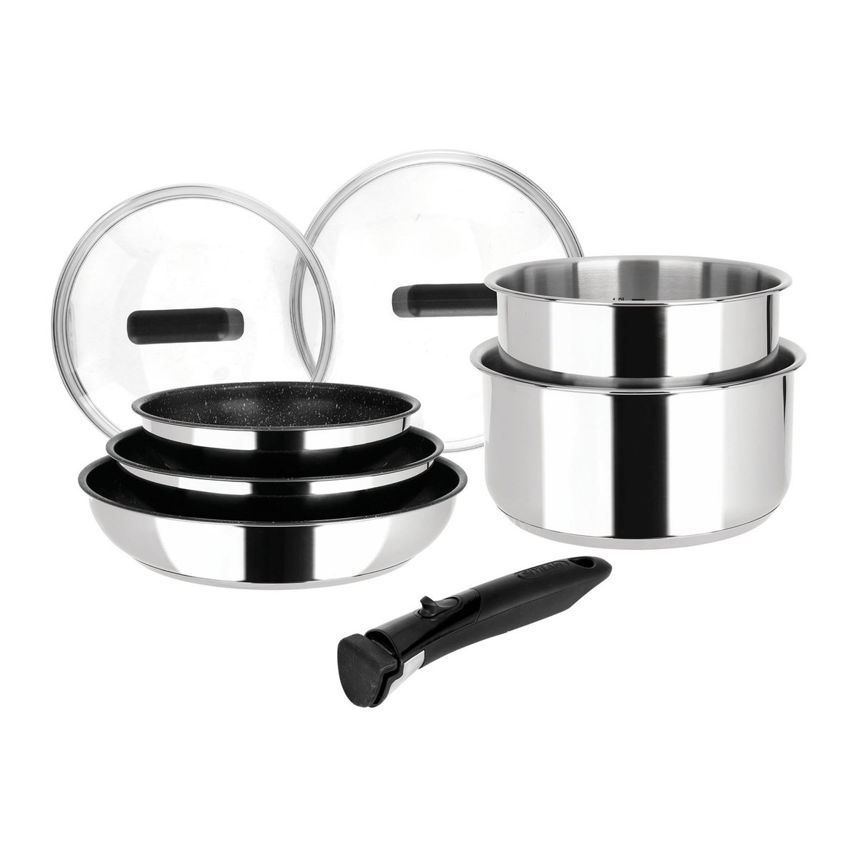 SITRAM Batterie de cuisine induction 8 pièces inox