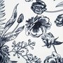 OSTARIA Housse de coussin 40x40 cm Flora noir blanc