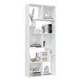 Voir la diapositive 4 : VIDAXL Bibliotheque Blanc 67x24x161 cm Bois d'ingenierie