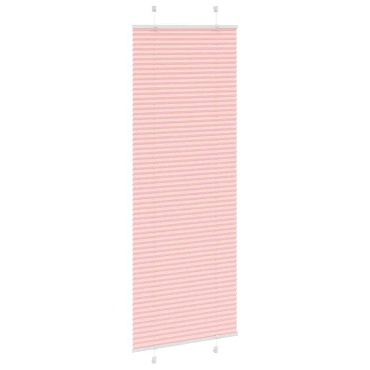 VIDAXL Store plisse rose 75x200 cm largeur du tissu 74,4 cm polyester