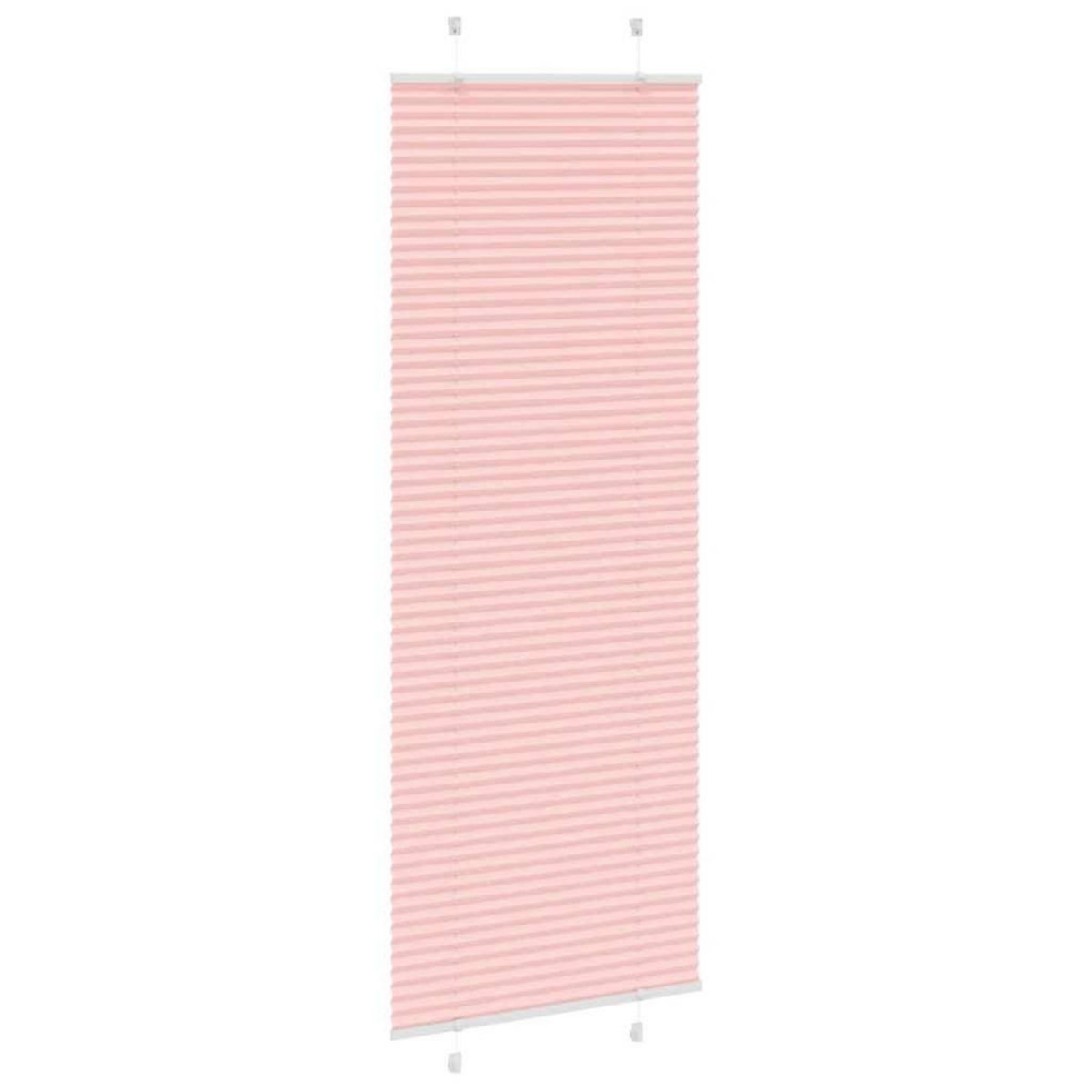 VIDAXL Store plisse rose 75x200 cm largeur du tissu 74,4 cm polyester