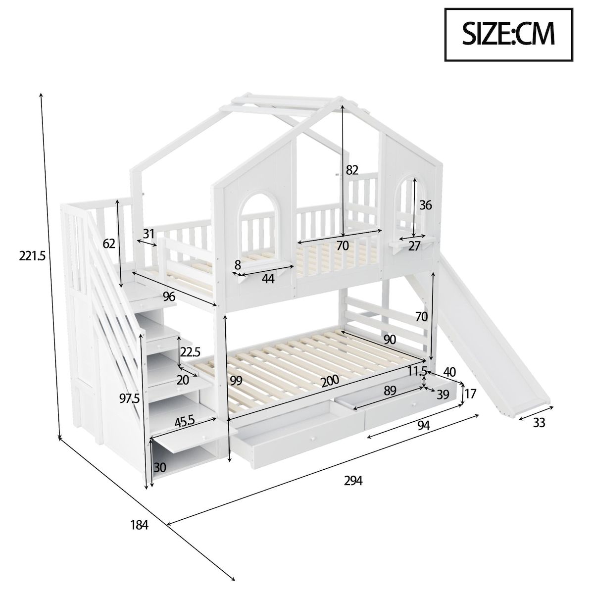 MERAX Lit superposé