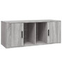 Voir la diapositive 2 : VIDAXL Meuble TV Sonoma gris 100x35x40 cm Bois d'ingenierie