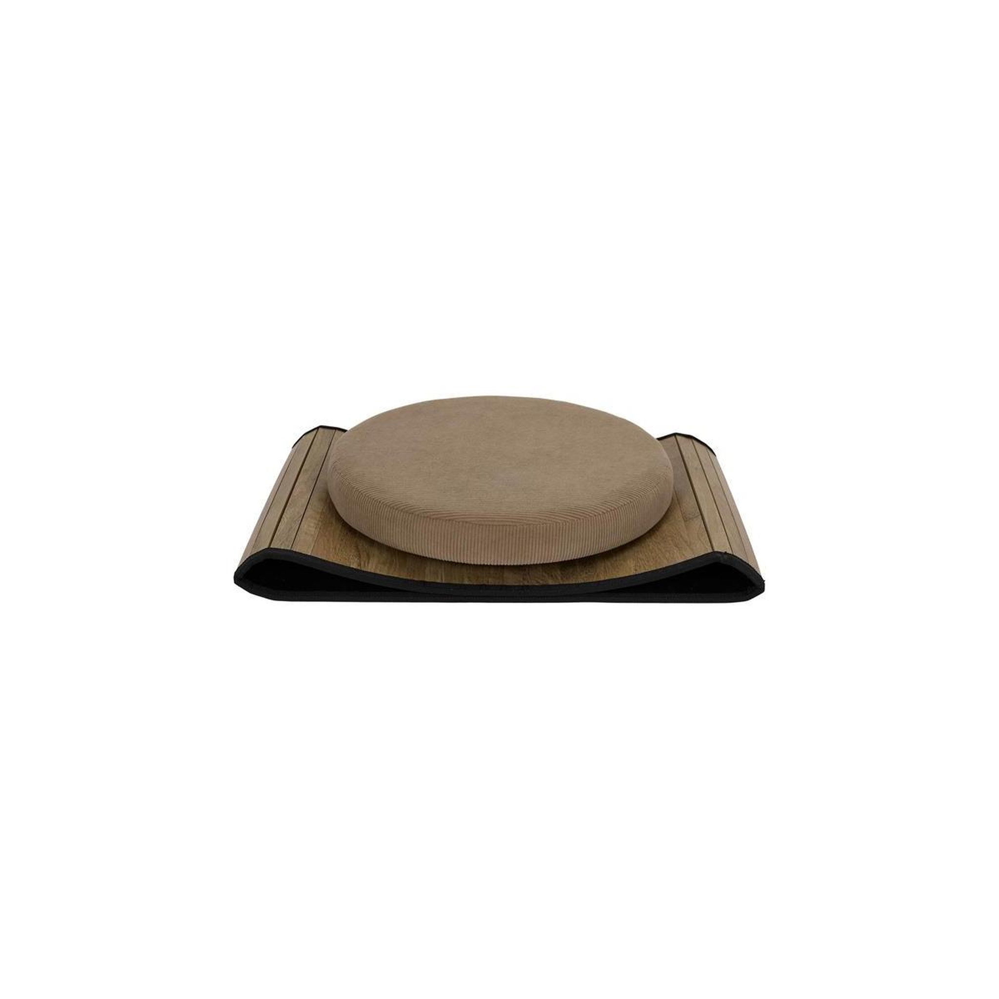 Voir la diapositive 4 : The Home Deco Factory Pouf coffre pliable  jules  38cm taupe