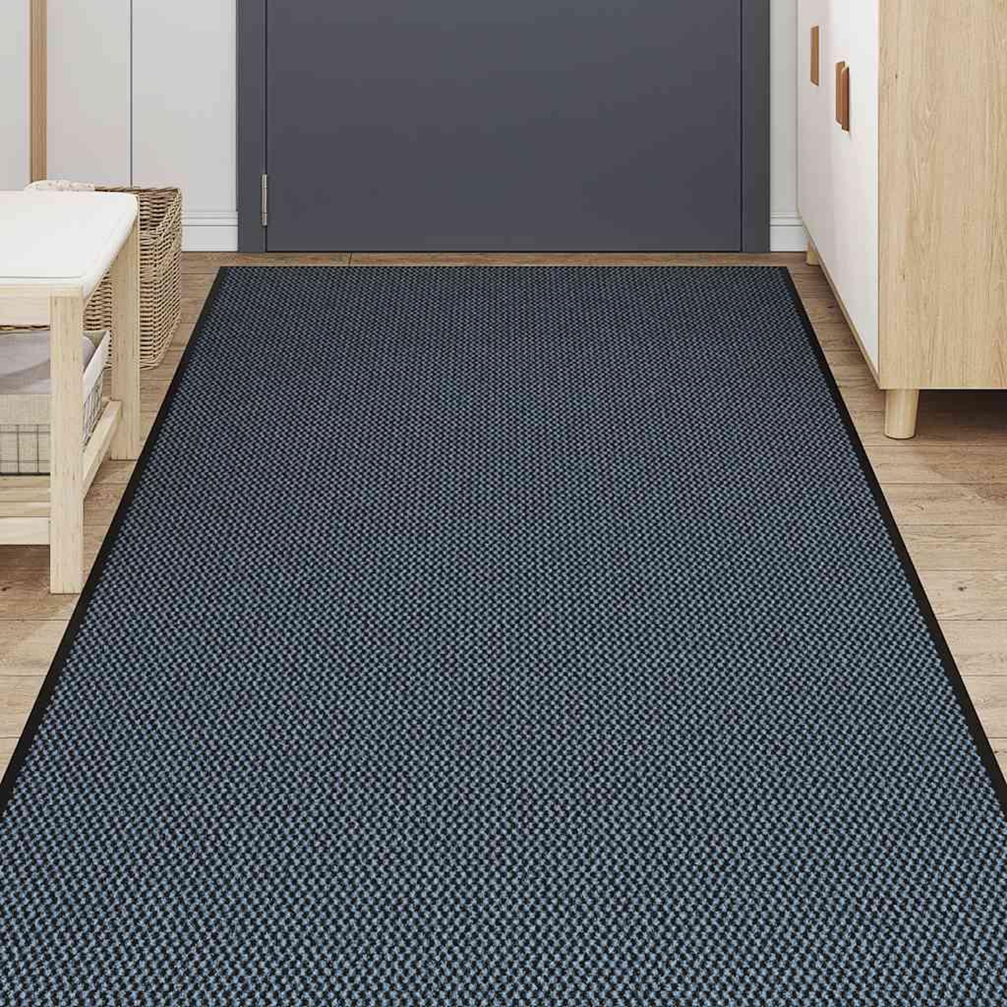 Voir la diapositive 3 : VIDAXL Paillasson bleu 115x500 cm