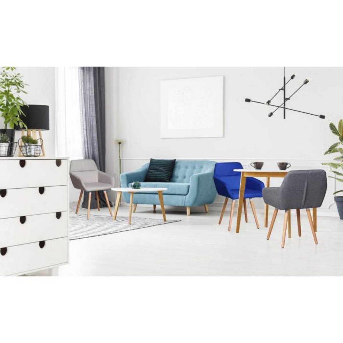 Paris Prix Fauteuil Design Scandinave  Dorcy  82cm Beige