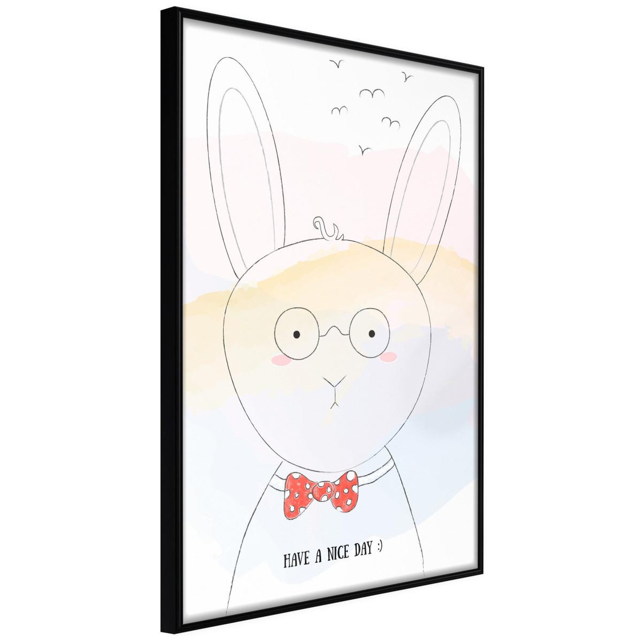 Paris Prix Affiche Murale Encadrée  Polite Bunny